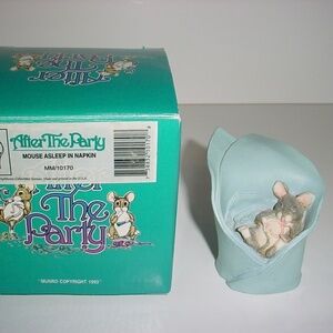 Munro After the Party MM/10170 Mouse Asleep In Napkin 1994 - In Original Box